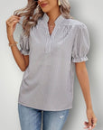 Blouse Femme Rayée Élégante et Confortable 3