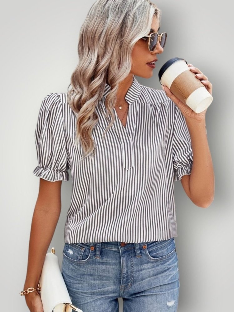 Blouse Femme Rayée Élégante et Confortable 5