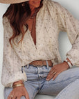 Blouse Fleurie Femme Chic Confortable 2