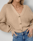Cardigan V-Hals Élégant et Confortable 1