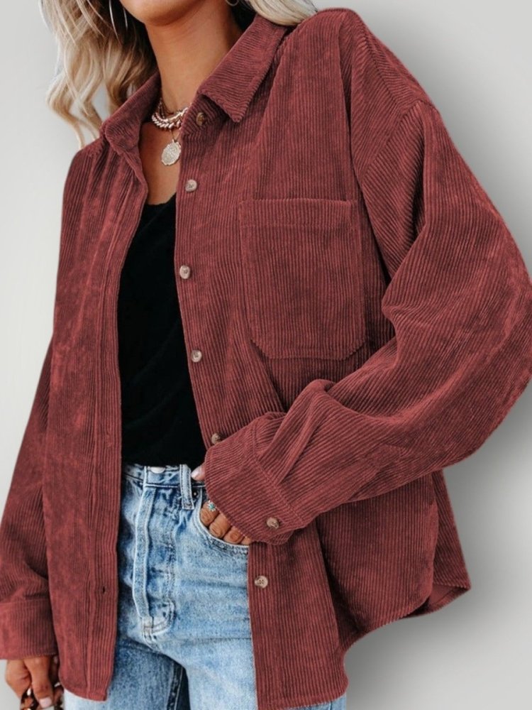 Chemise Vintage en Velours Élégante 4