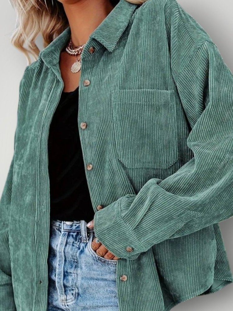 Chemise Vintage en Velours Élégante 7