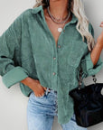 Chemise Vintage en Velours Élégante 5