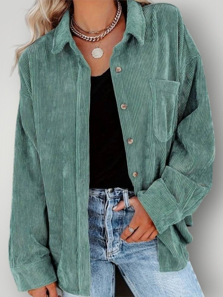 Chemise Vintage en Velours Élégante 6