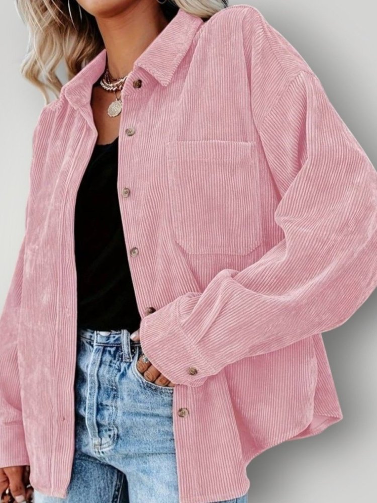 Chemise Vintage en Velours Élégante 1