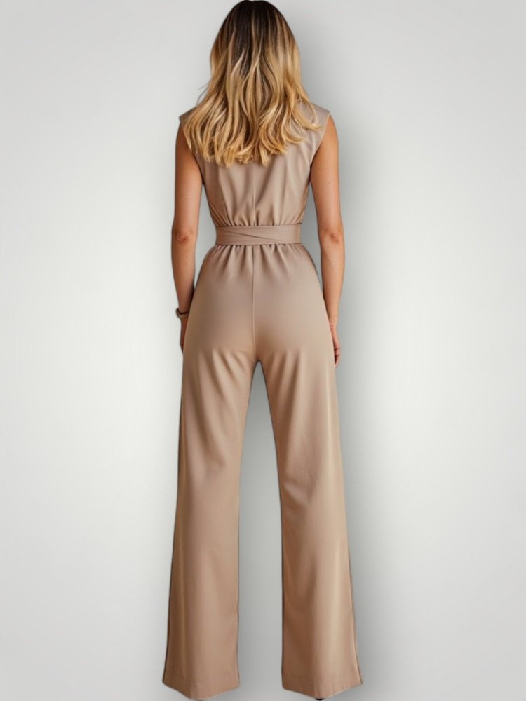Combinaison Femme Chic Sans Manches Élégante 2
