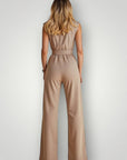 Combinaison Femme Chic Sans Manches Élégante 2