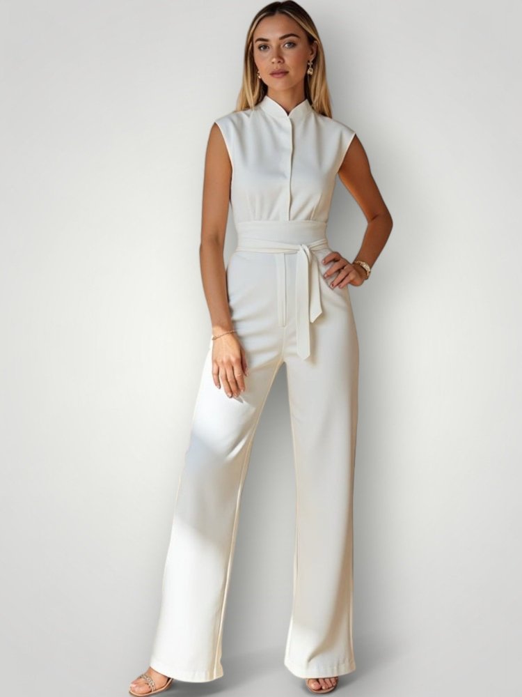 Combinaison Femme Chic Sans Manches Élégante 3