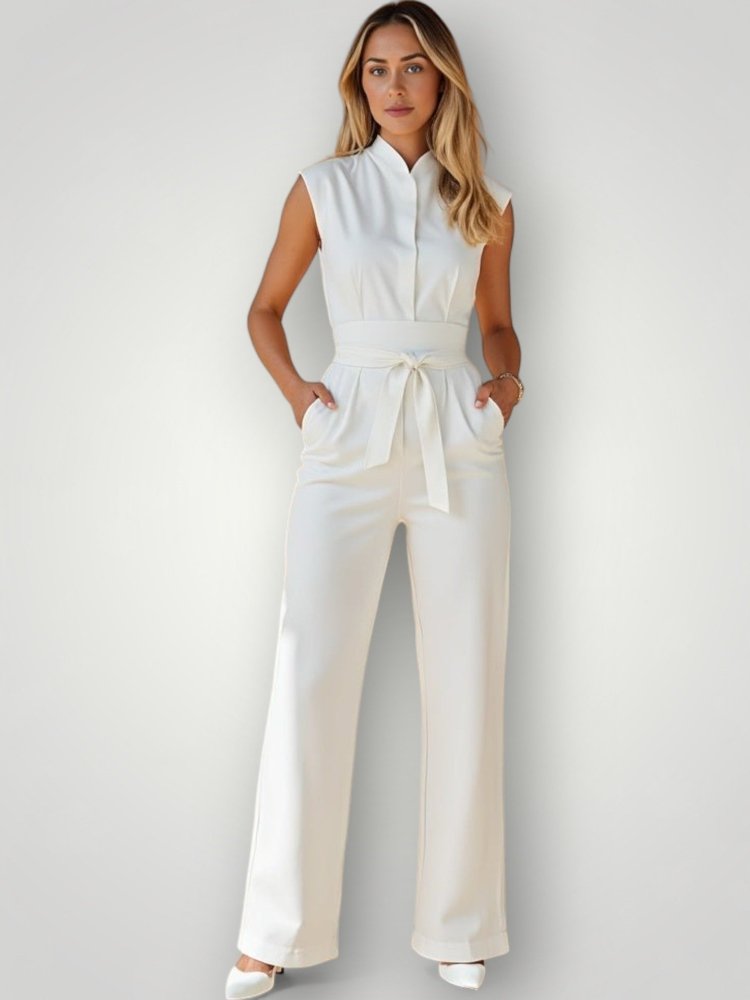 Combinaison Femme Chic Sans Manches Élégante 4