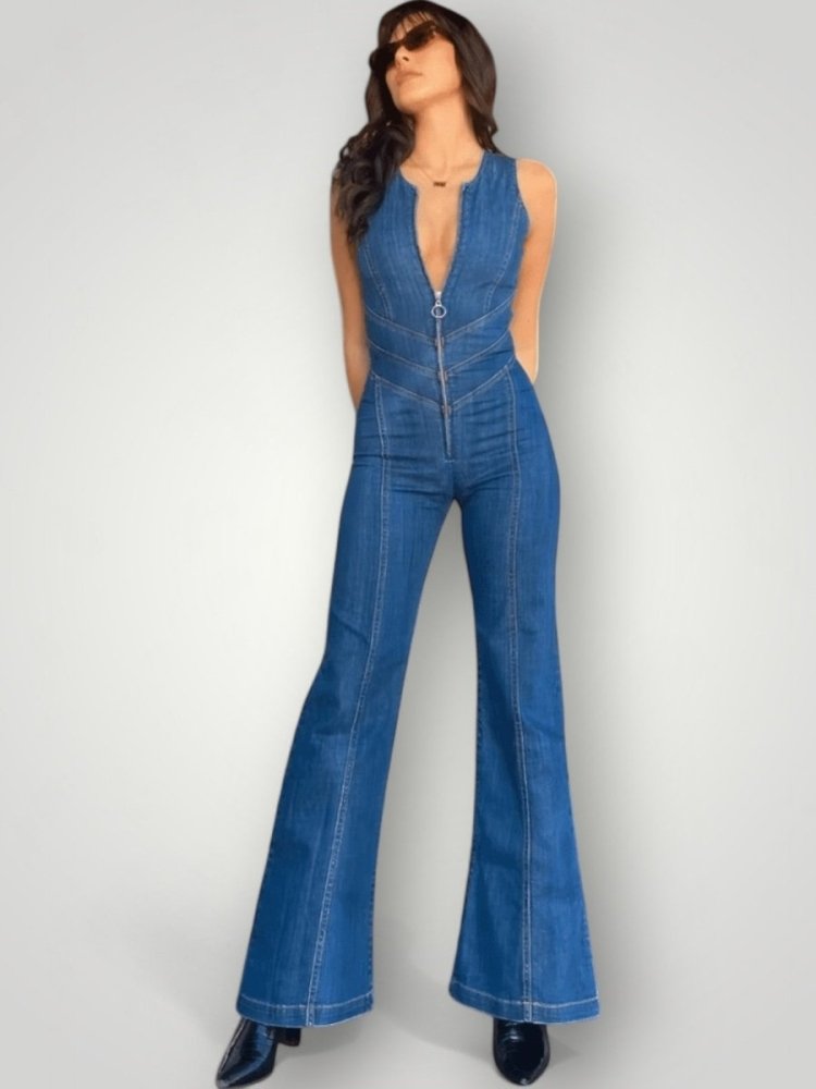 Combinaison Jean Femme Élégante et Confortable 4