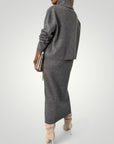 Ensemble Midi Chic avec Col Roulé Confortable 2 - Mode Lumière