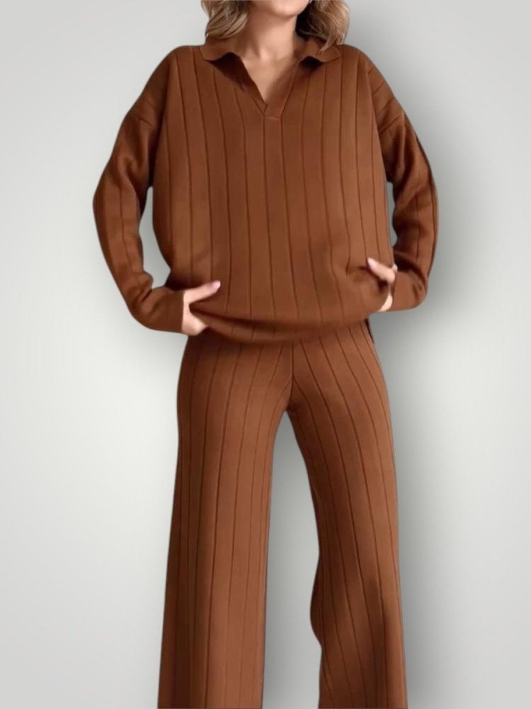 Ensemble Rayé Élégant et Confortable 2