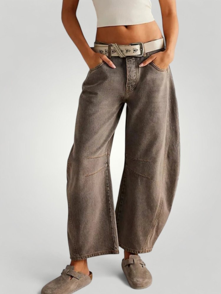 Jean Femme Vintage à Pattes d&#39;Éléphant Élégant 9 - Mode Lumière
