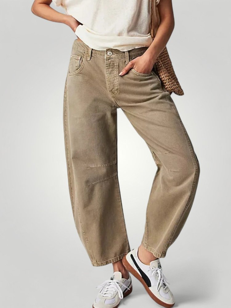Jean Femme Vintage à Pattes d'Éléphant Élégant 3 - Mode Lumière