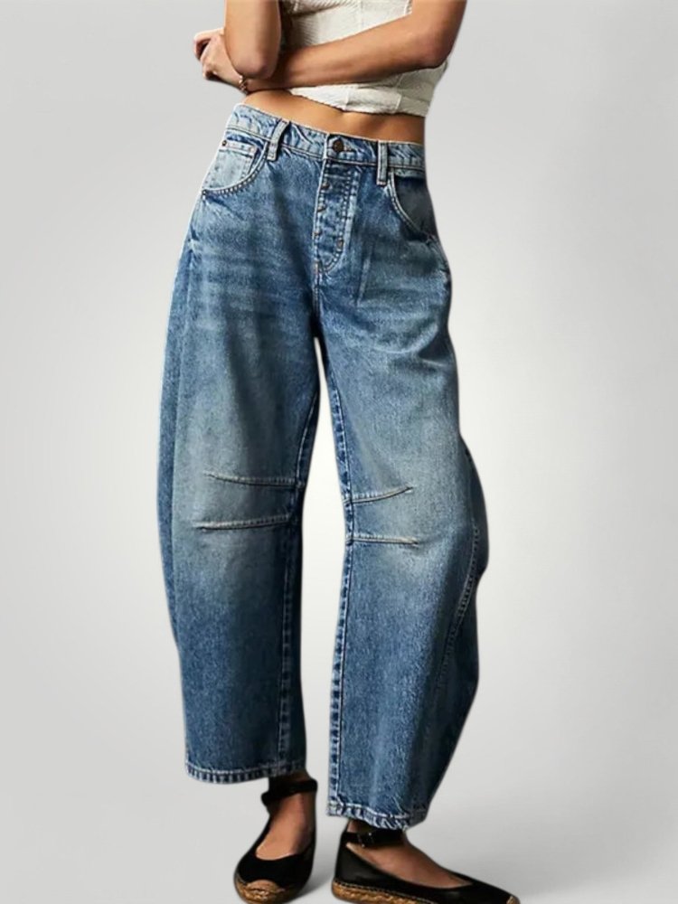 Jean Femme Vintage à Pattes d'Éléphant Élégant 6 - Mode Lumière