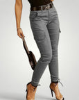 Jeans Cargo Femme Slim avec Poches Fonctionnelles 5 - Mode Lumière