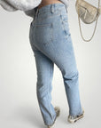 Jeans Femme Élevée à Taille Haute Glamour 2 - Mode Lumière