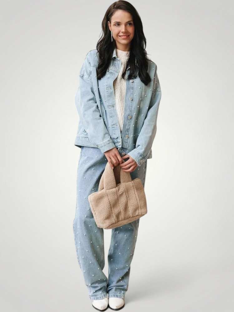 Jeans Femme Élevée à Taille Haute Glamour 3 - Mode Lumière