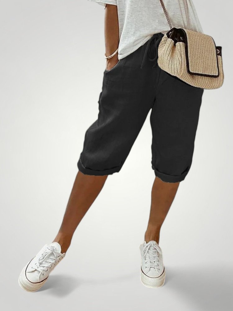Pantalon Décontracté Chic en Coton et Lin 3 - Mode Lumière