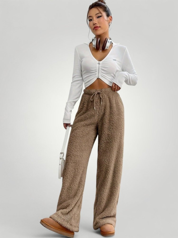 Pantalon Décontracté Femme Large Ajustable Confort 5 - Mode Lumière