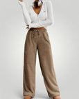 Pantalon Décontracté Femme Large Ajustable Confort 1 - Mode Lumière