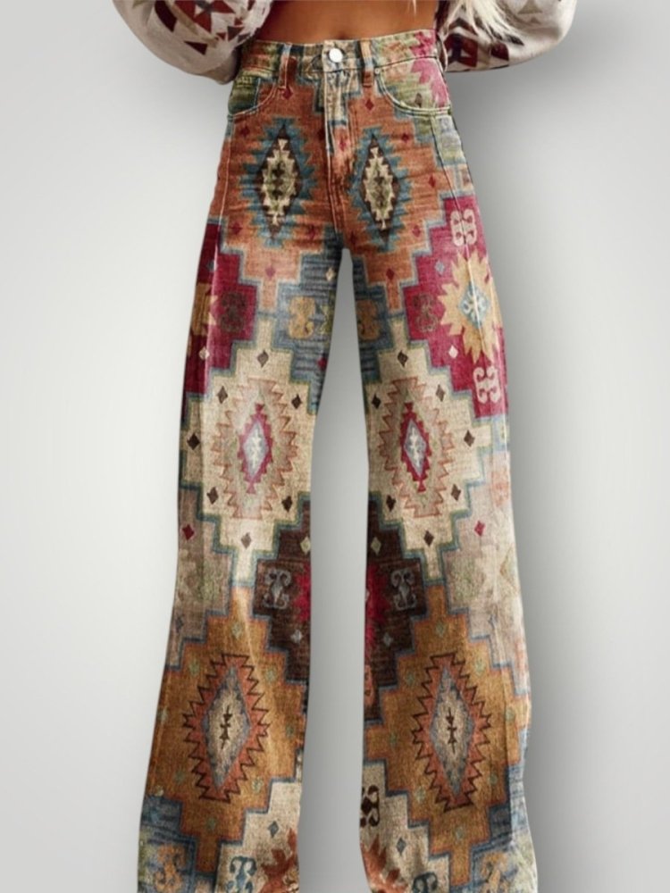 Pantalon Femme Vintage Élégant et Confortable 0