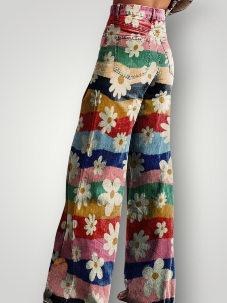 Pantalon Femme Vintage Élégant et Confortable 1
