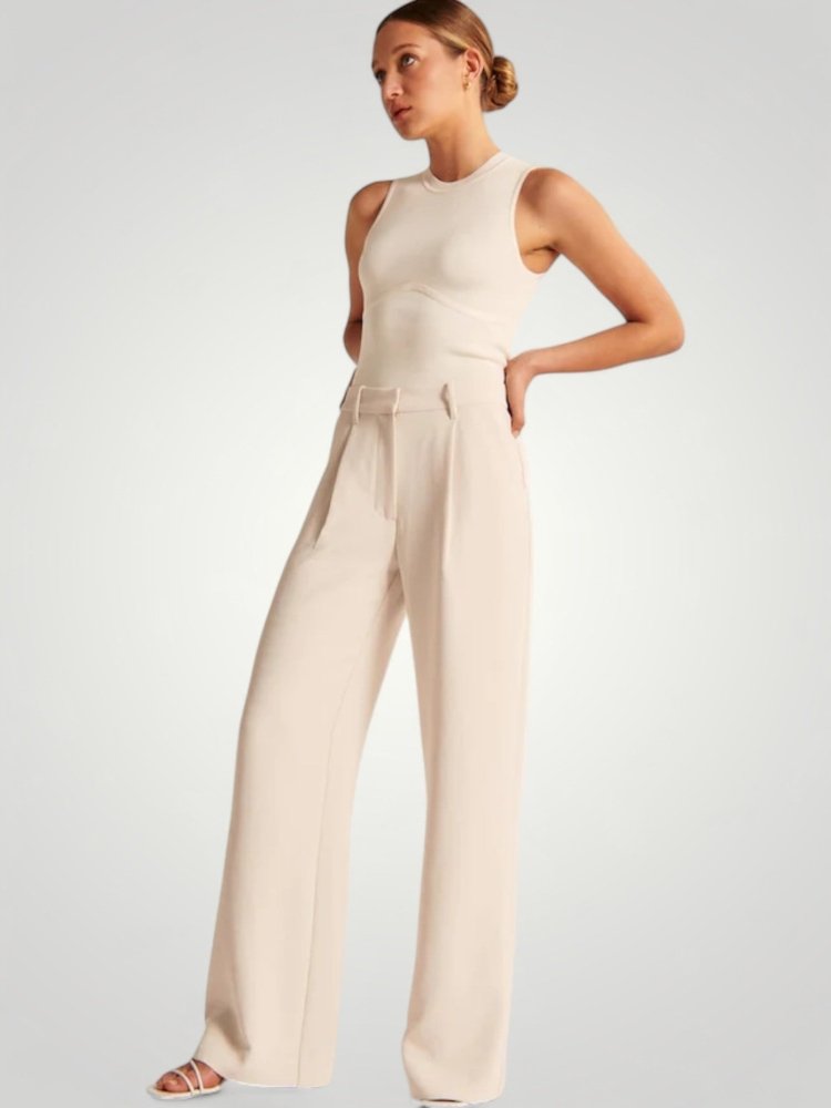 Pantalon Fluide Femme Évasé Élégant 8 - Mode Lumière