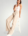 Pantalon Fluide Femme Évasé Élégant 3 - Mode Lumière