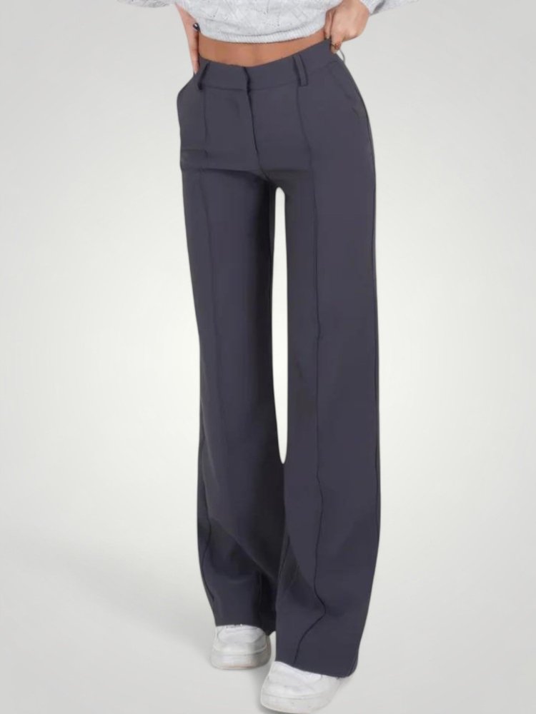 Pantalon Fluide Femme Taille Haute Élégant 3 - Mode Lumière