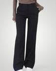Pantalon Fluide Femme Taille Haute Élégant 1 - Mode Lumière