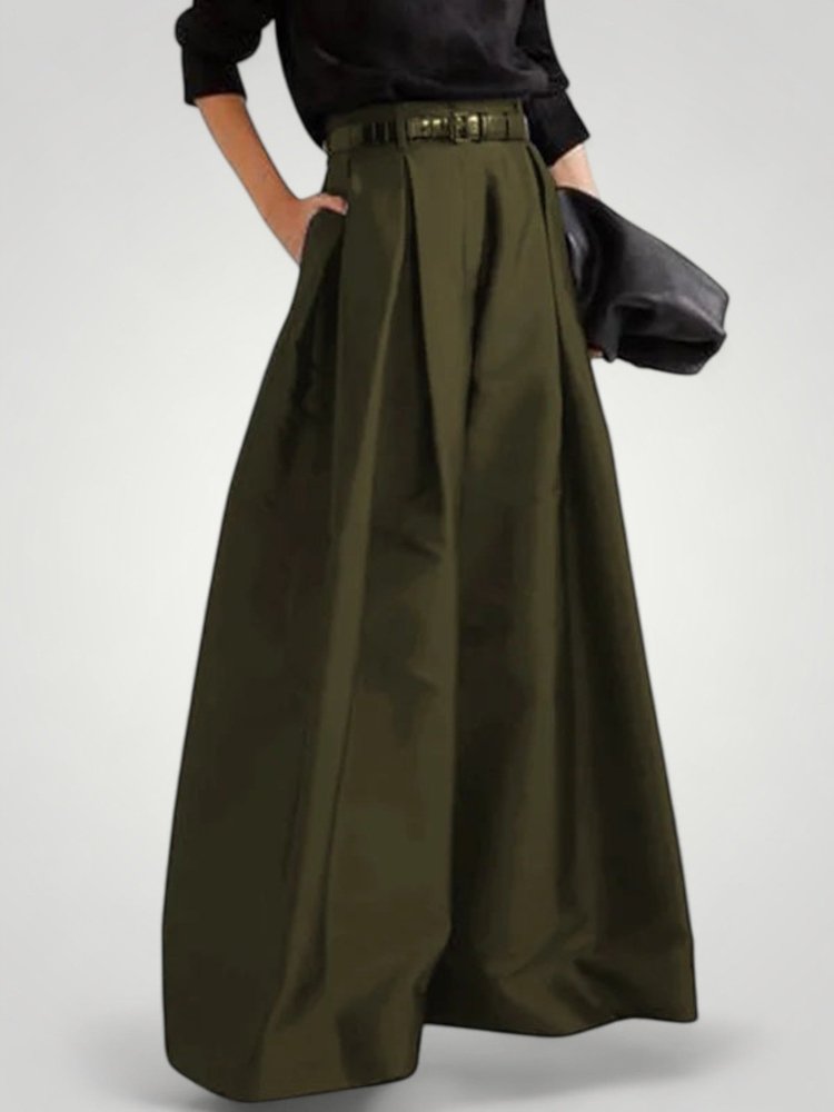 Pantalon Fluide Femme Taille Haute Élégant 4 - Mode Lumière