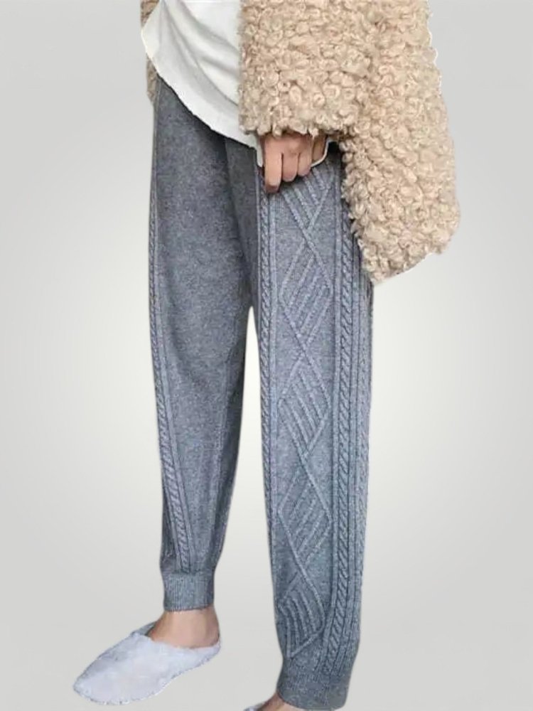 Pantalon Harem Tricoté Élégant et Confortable 2 - Mode Lumière