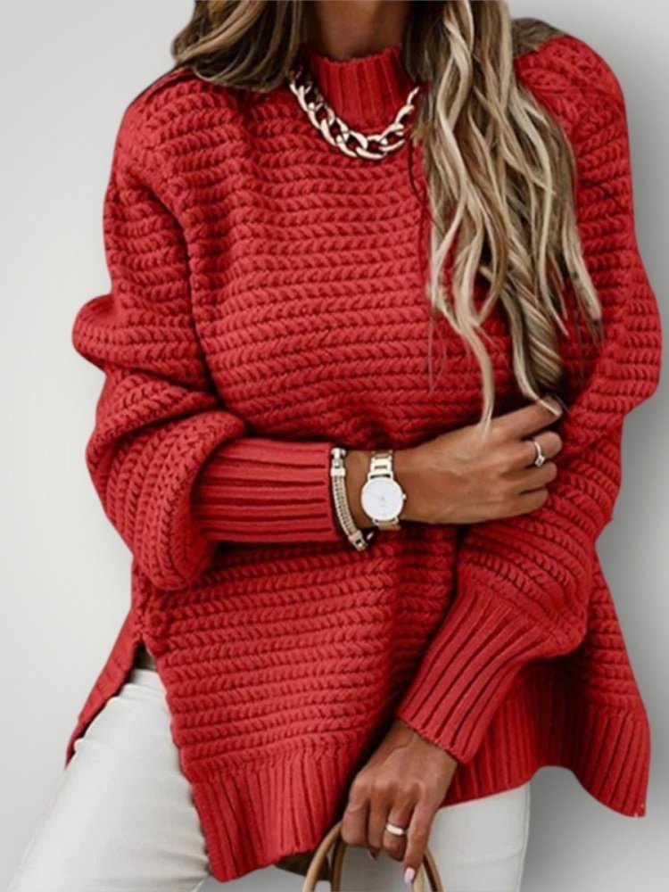 Pull Col Roulé Femme Élégant et Confortable 3