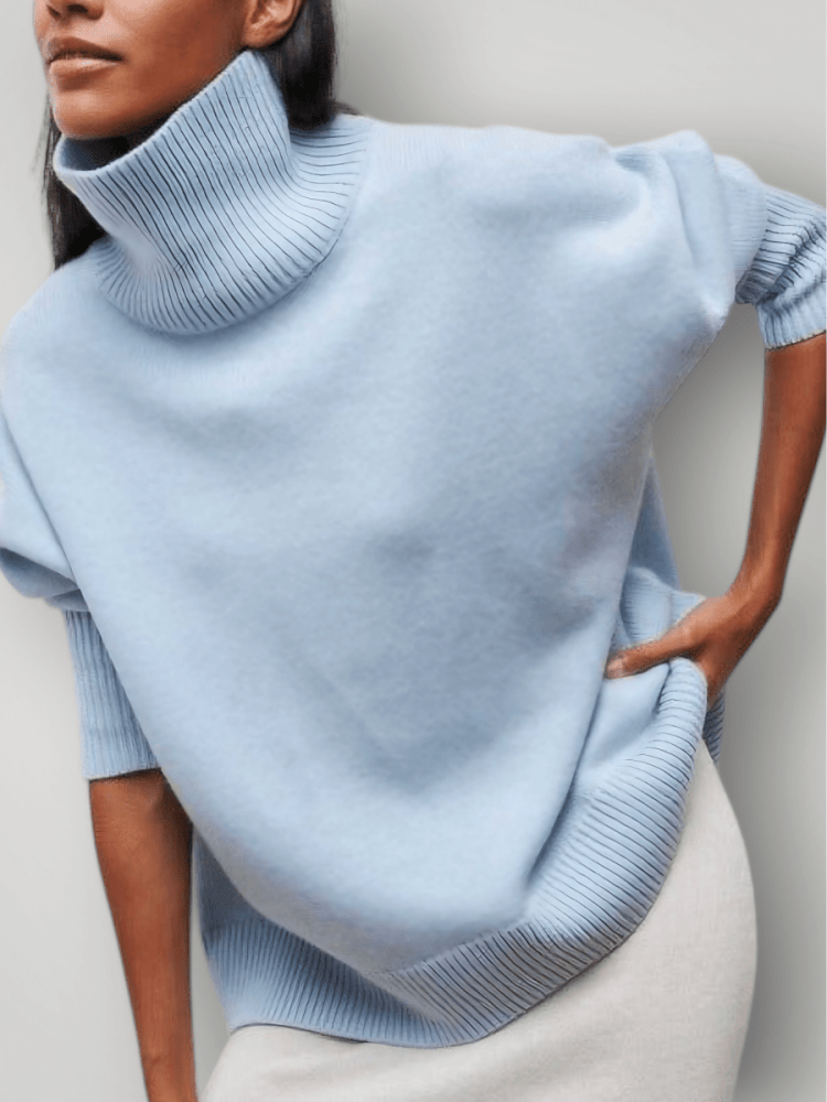 Pull Femme Col Roulé Élégant et Confortable 5