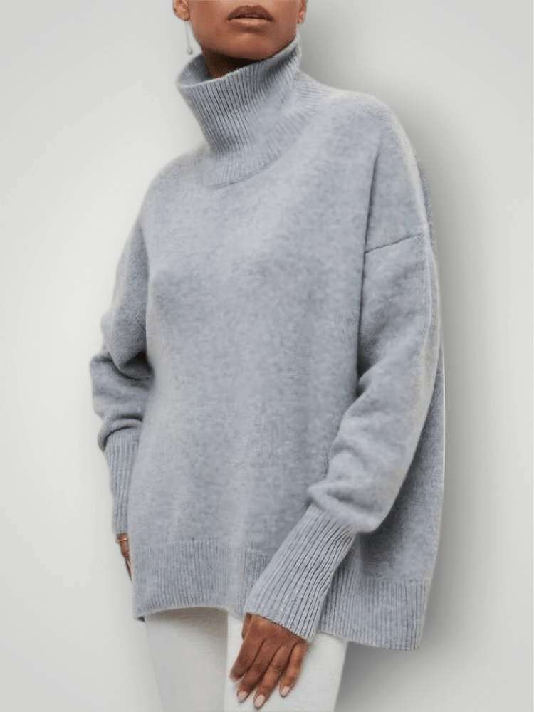 Pull Femme Col Roulé Élégant et Confortable 4
