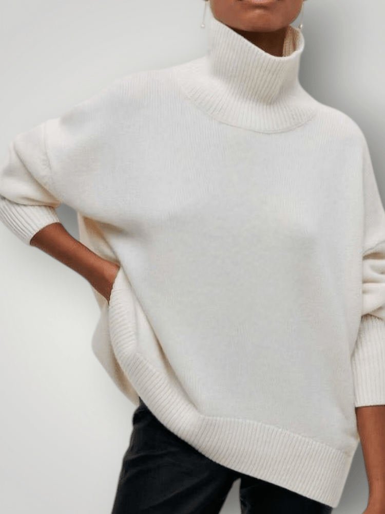 Pull Femme Col Roulé Élégant et Confortable 3