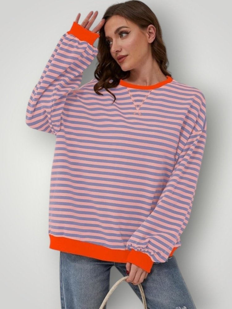 Pull Rayé Élégant et Confortable 2