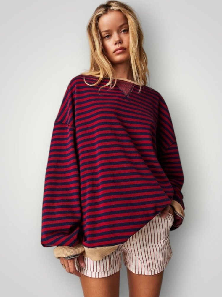 Pull Rayé Élégant et Confortable 1