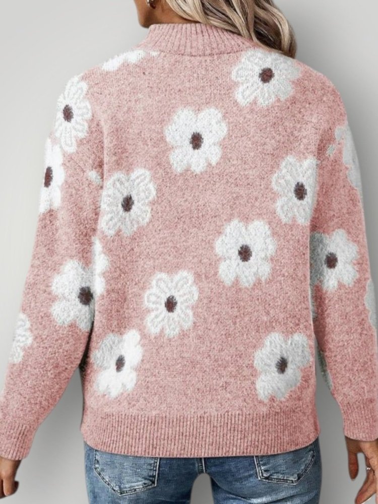 Pull Zippé Femme Élégant et Confortable 5