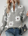 Pull Zippé Femme Élégant et Confortable 0