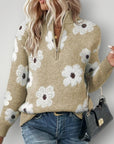Pull Zippé Femme Élégant et Confortable 3