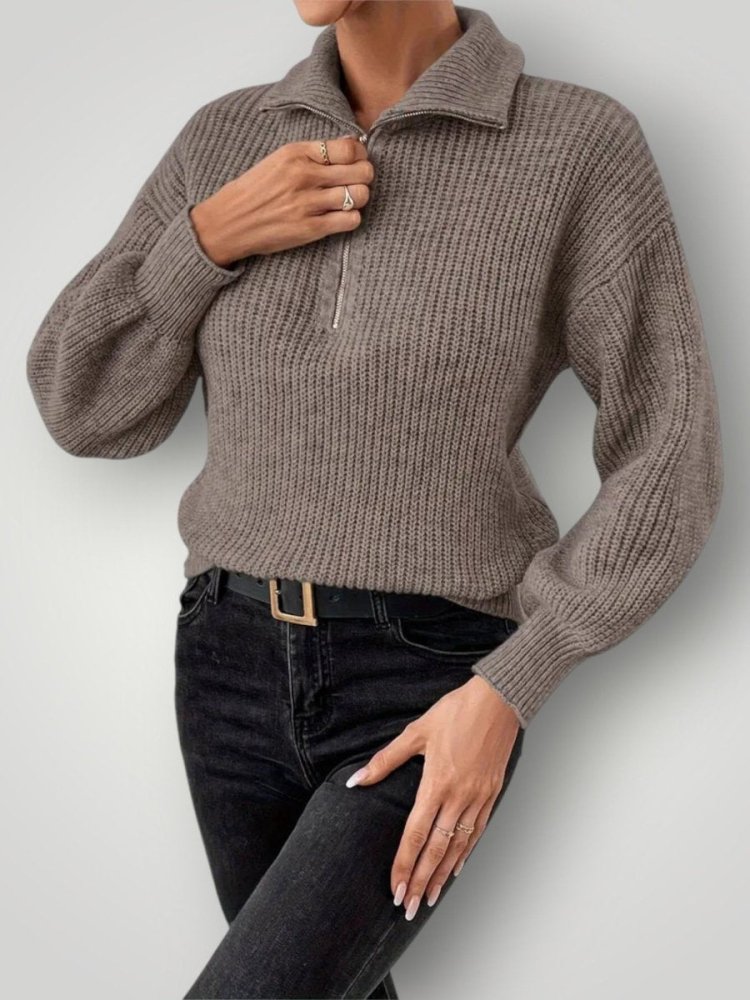 Pull Zippé Homme Élégant et Confortable 1