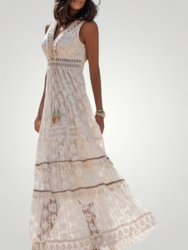 Robe d'Été Chic avec Manches Fleuries 3 - Mode Lumière