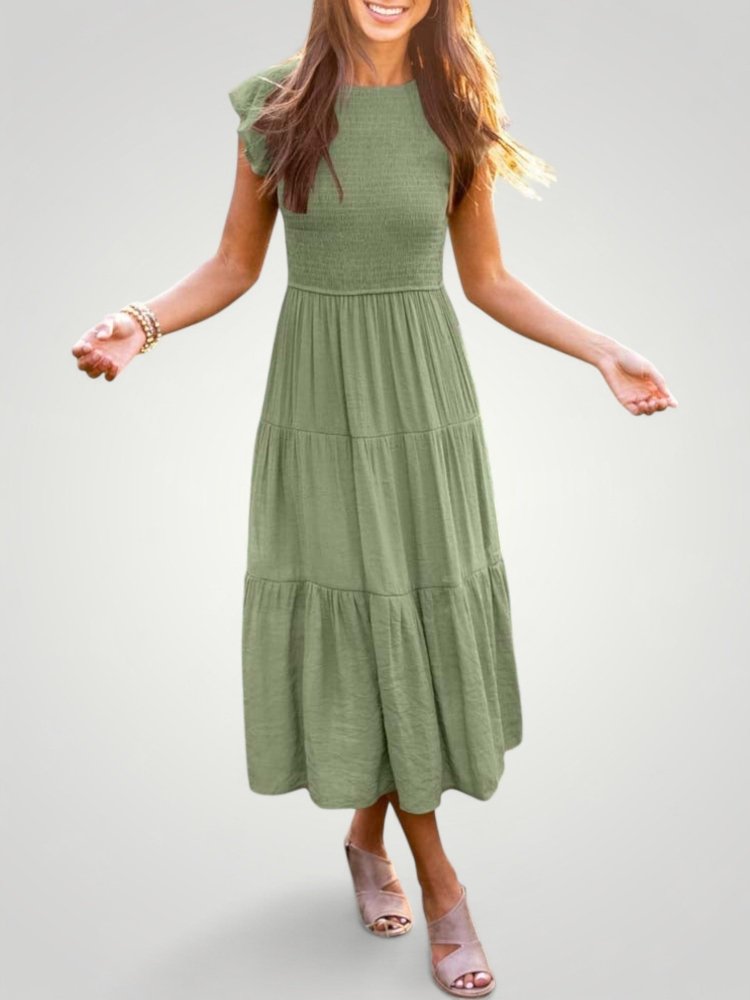 Robe d'Été Chic Plissée et Aérée 1 - Mode Lumière