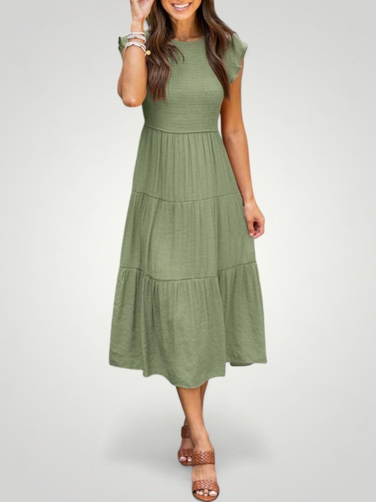 Robe d'Été Chic Plissée et Aérée 2 - Mode Lumière