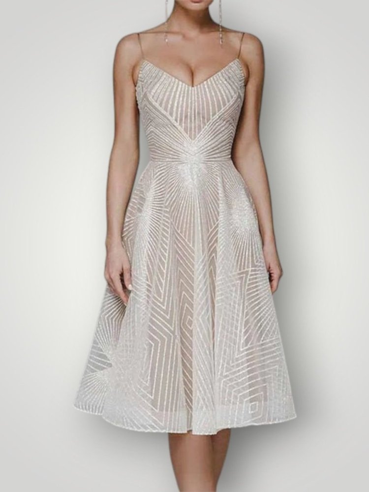 Robe Élégante Femme à Dos Ouvert Chic 0