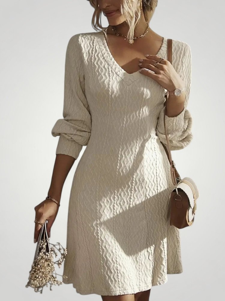 Robe Femme Mini Col V Élégante et Confortable 1 - Mode Lumière