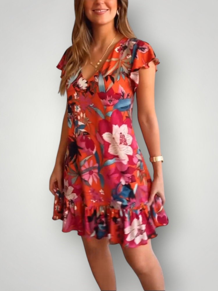 Robe Fleurie Élégante et Confortable 0