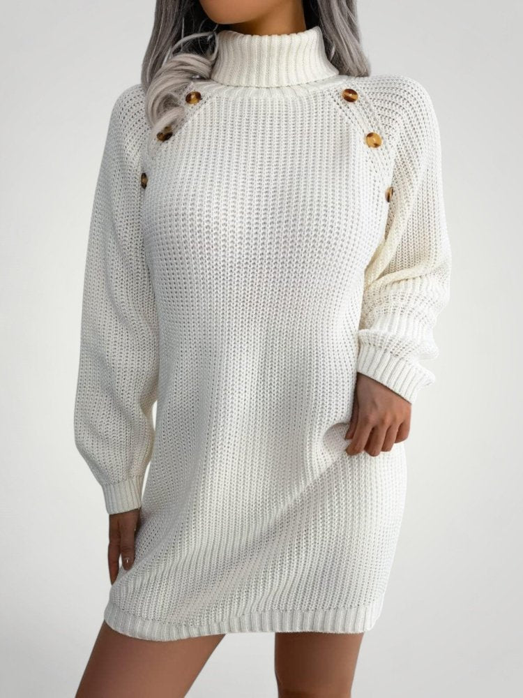 Robe Gown Col Roulé Élégante et Confortable 4 - Mode Lumière